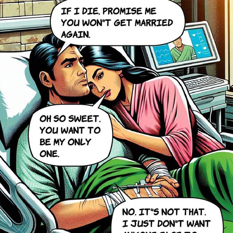 Promise me you won’t get married again