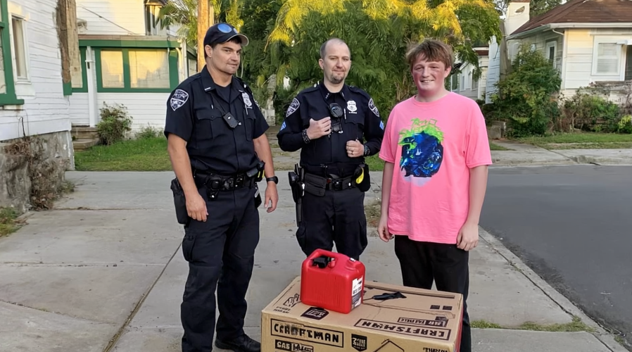 Beyond the Badge: How Officers Replaced a Stolen Lawn Mower on a Teen’s Birthday