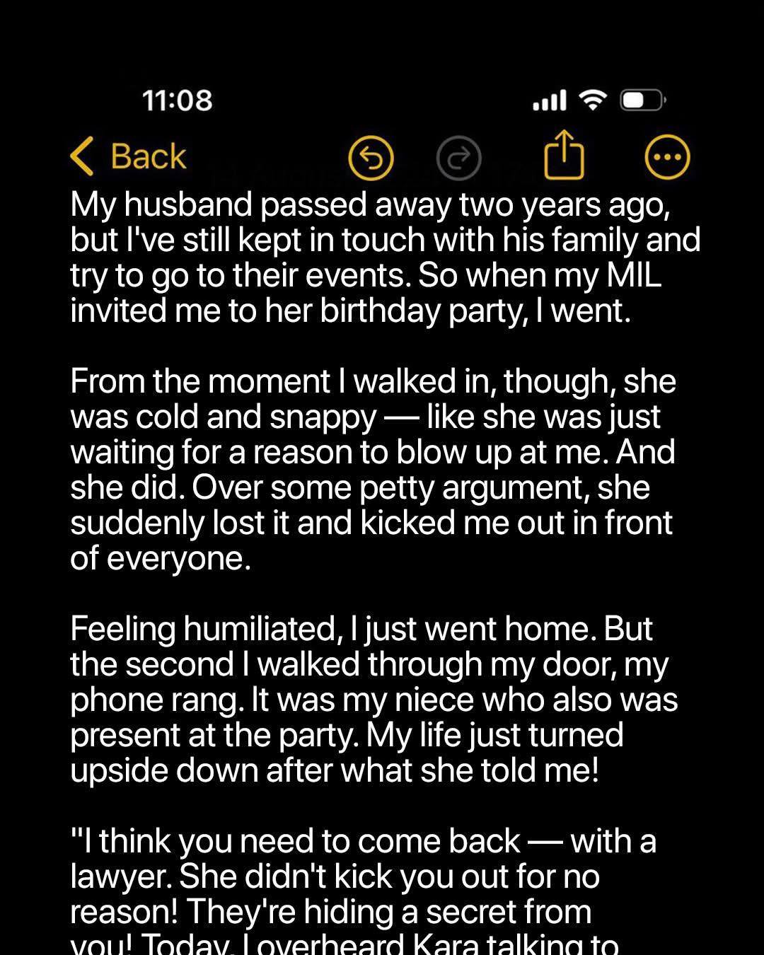 My MIL Threw Me Out of Her Birthday Party — She Didn’t Expect I’d Come Back with a Lawyer and a Plan