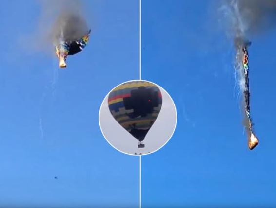 Horrific hot air balloon