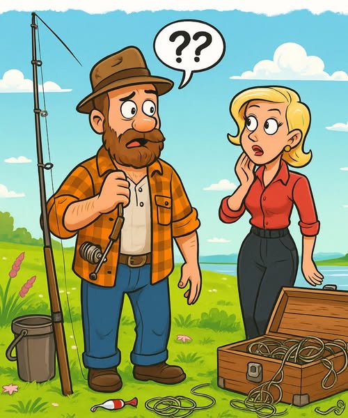 A man calls his wife and says, “Honey, I’ve been invited to go fishing out of town with my boss for a week.