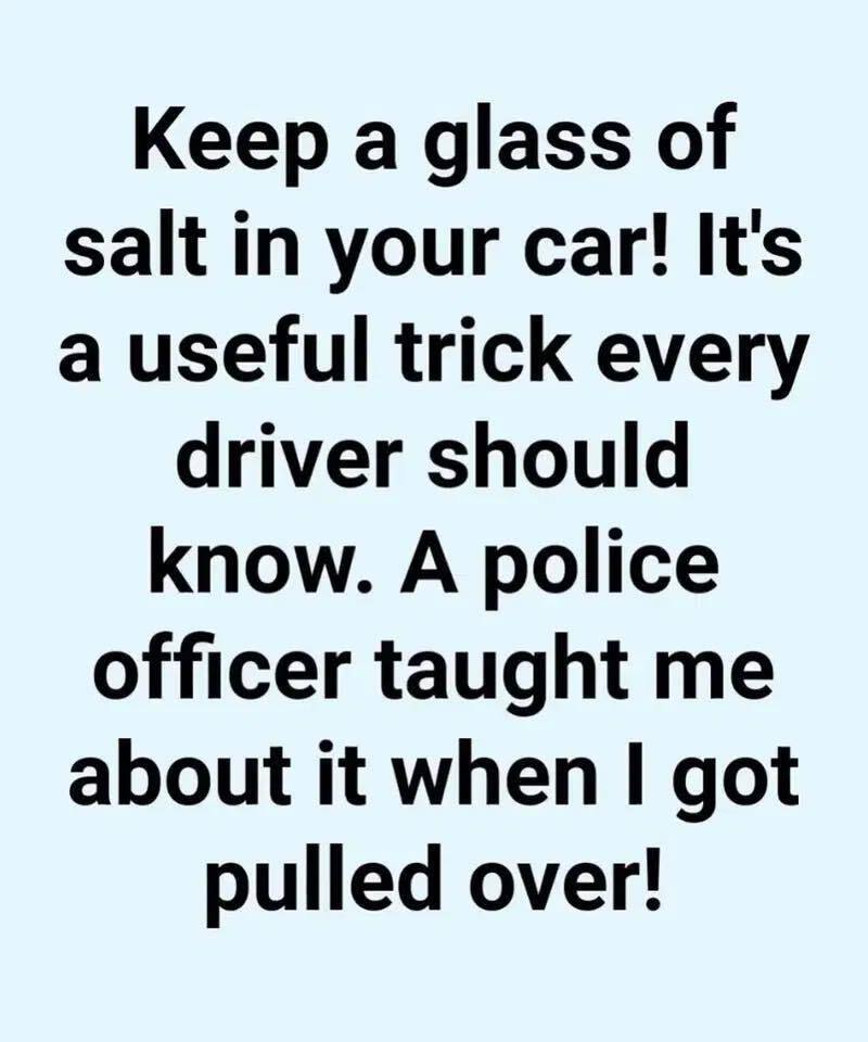 Why Drivers Are Putting Salt in a Glass Inside Their Cars—The Reason May Surprise You