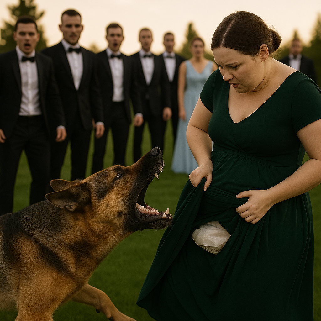 No one at the wedding had any idea what she was hiding under her dress—how the dog sensed the danger is truly shocking.